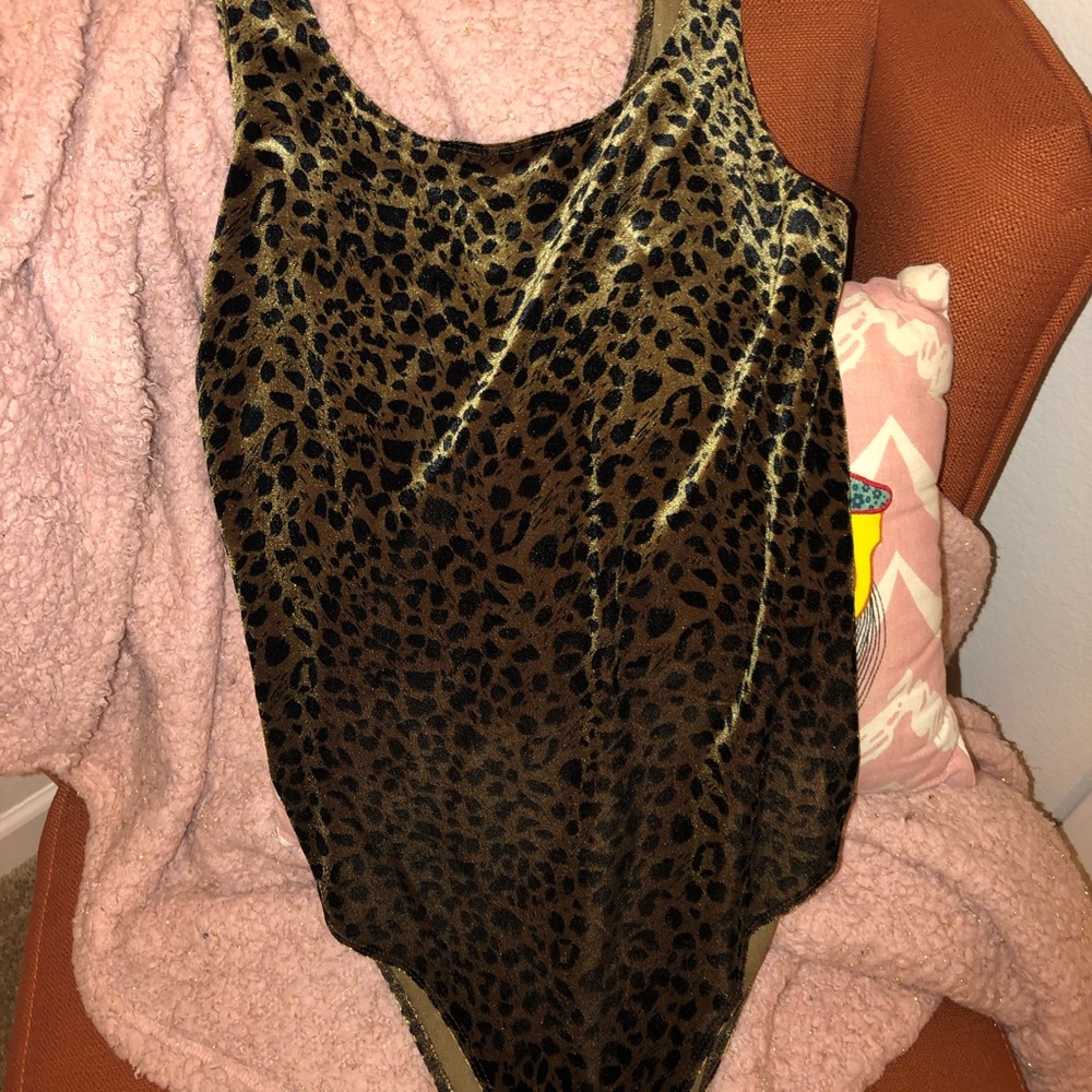 Topshop cheetah body suit never worn! Size M/10
